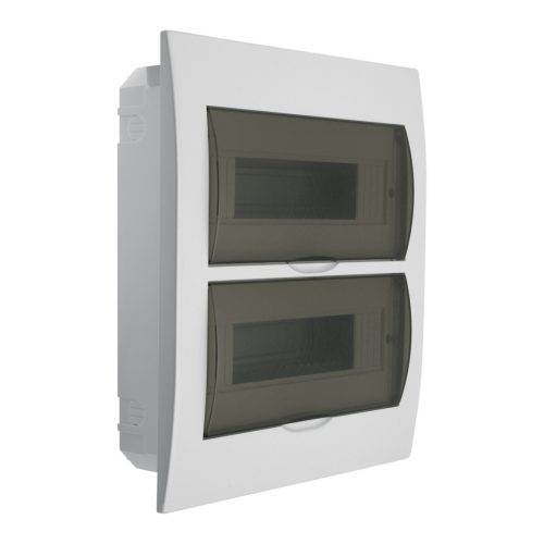 IDEAL TS DB 230/400V, 63A, 2x12P, 310x65x258 mm, IP44, falon kívüli fehér-szürke lakáselosztó - beltéri biztosítékdoboz