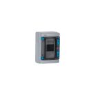 Kanlux Ideal TS 230/400V, 63A, 18P, 200x95x362 mm, IP44, falon kívüli fehér-szürke lakáselosztó - beltéri biztosítékdoboz