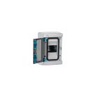 Kanlux Ideal TS 230/400V, 63A, 18P, 200x95x362 mm, IP44, falon kívüli fehér-szürke lakáselosztó - beltéri biztosítékdoboz