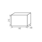 Kanlux Ideal TS 230/400V, 63A, 18P, 200x95x362 mm, IP44, falon kívüli fehér-szürke lakáselosztó - beltéri biztosítékdoboz