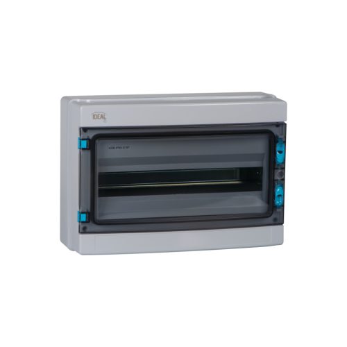 Kanlux IDEAL TS, 1500V AC/DC, 18P, 140x285x410 mm, IP65, szürke, oldalfali elosztódoboz KDB-IP65-S18T