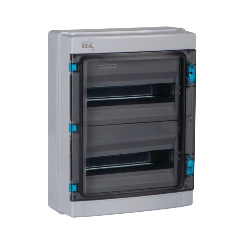Kanlux IDEAL TS, 1500V AC/DC, 2x13P, 140x420x323 mm, IP65, szürke, oldalfali elosztódoboz KDB-IP65-S26T