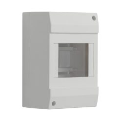   IDEAL TS DB 230/400V, 50A, 4P, 130x60x86 mm, IP44, falon kívüli fehér-szürke lakáselosztó - beltéri biztosítékdoboz