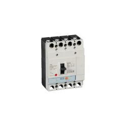   Kanlux 125A/230-415V AC, kompakt megszakító, 4 pólusú, KMCCB-RT-125A-4P - ipari áramkörvédelemhez