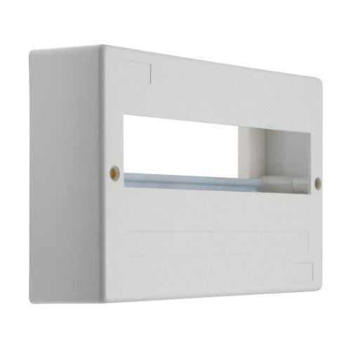 IDEAL TS DB 230/400V, 63A, 12P, 160x60x262 mm, IP44, falon kívüli fehér-szürke lakáselosztó - beltéri biztosítékdoboz