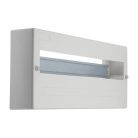 IDEAL TS DB 230/400V, 63A, 18P, 162x63x368 mm, IP44, falon kívüli fehér-szürke lakáselosztó - beltéri biztosítékdoboz