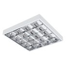 Miledo 4xG13, 610x600 mm, fehér, acél házas, tükrös lámpatest - irodába, raktárba, üzlethelyiségekbe, orvosi rendelőbe, műtőbe