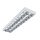 Miledo 2XT8/G13 1222x302x77 mm fehér, acél tükrös lámpatest - irodába, raktárba, üzlethelyiségekbe, orvosi rendelőbe, műtőbe
