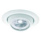 Kanlux 12V, Gx5,3, Ø100 mm, fehér színű, acél házas mennyezeti spot lámpatest, ARGUS - 45°-os állíthatósági szöggel