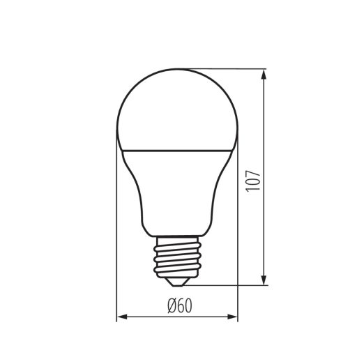Miledo 8W, 810 lm, E27, A60 LED fényforrás