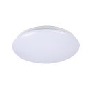 Miledo 12W, 900 lm, 4000K, IP44, Ø278 mm, fehér, fém házas, kerek természetes fehér spot lámpa, CORSO LED v2 - mozgásérzékelővel felszerelt