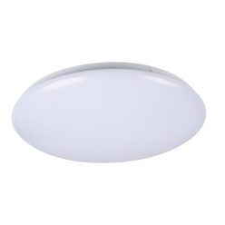   Miledo 24W, 1700 lm, 4000K, IP44, Ø380 mm, fehér, fém házas, kerek természetes fehér spot lámpa, CORSO LED v2 - mozgásérzékelővel felszerelt