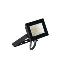 Miledo 10W 800 lm IP 65 4000K fekete, alumínium természetes fehér kültéri LED reflektor, GRUN NV - opál edzett üveg búrával, 25 000 h élettartam