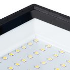 Miledo 10W 800 lm IP 65 4000K fekete, alumínium természetes fehér kültéri LED reflektor, GRUN NV - opál edzett üveg búrával, 25 000 h élettartam