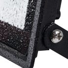 Miledo 10W 800 lm IP 65 4000K fekete, alumínium természetes fehér kültéri LED reflektor, GRUN NV - opál edzett üveg búrával, 25 000 h élettartam