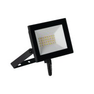   Miledo 20W 1700 lm IP 65 4000K fekete, alumínium természetes fehér kültéri LED reflektor, GRUN NV - opál edzett üveg búrával, 25 000 h élettartam