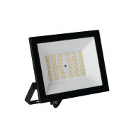   Miledo 30W 2650 lm IP 65 4000K fekete, alumínium természetes fehér kültéri LED reflektor, GRUN NV - opál edzett üveg búrával, 25 000 h élettartam