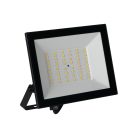 Miledo 50W 4500 lm IP 65 4000K fekete, alumínium természetes fehér kültéri LED reflektor, GRUN NV - opál edzett üveg búrával, 25 000 h élettartam