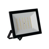   Miledo 50W 4500 lm IP 65 4000K fekete, alumínium természetes fehér kültéri LED reflektor, GRUN NV - opál edzett üveg búrával, 25 000 h élettartam