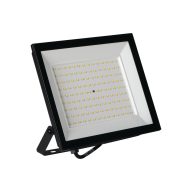   Miledo 100W 9500 lm IP 65 4000K fekete, alumínium természetes fehér kültéri LED reflektor, GRUN NV - opál edzett üveg búrával, 25 000 h élettartam