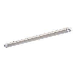   Miledo 2xG13, IP65, szürke, műanyag házas, 60x1270 mm kültéri por- és páramentes lámpatest LED fénycsőhöz, DICHT 4LED NP-PS
