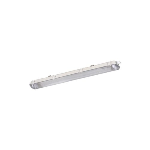 Miledo 2xG13, IP65, szürke, műanyag házas, 95x660 mm kültéri por- és páramentes lámpatest LED fénycsőhöz, DICHT 4LED PI