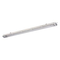   Miledo 2xG13, IP65, szürke, műanyag házas, 95x1270 mm kültéri por- és páramentes lámpatest LED fénycsőhöz, DICHT 4LED PI