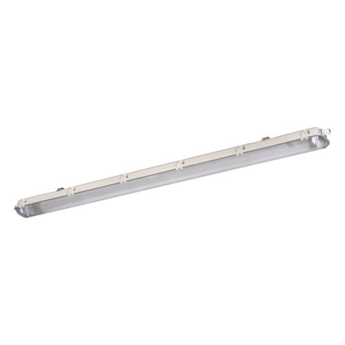 Miledo 2xG13, IP65, szürke, műanyag házas, 95x1270 mm kültéri por- és páramentes lámpatest LED fénycsőhöz, DICHT 4LED PI