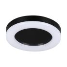 Miledo 24W, 1800 lm, 4000K, IP65, fekete, műanyag házas, Ø320 mm, természetes fehér spot lámpa, TURA LED