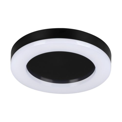 Miledo 24W, 1800 lm, 4000K, IP65, fekete, műanyag házas, Ø320 mm, természetes fehér spot lámpa, TURA LED
