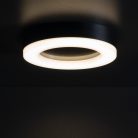 Miledo 24W, 1800 lm, 4000K, IP65, fekete, műanyag házas, Ø320 mm, természetes fehér spot lámpa, TURA LED