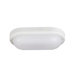   Kanlux 6W, 4000K, 420 lm, IP54, 85x158 mm, fehér, műanyag házas, ovális, természetes fehér mennyezeti lámpatest, TOLU LED