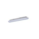 Miledo 18W, 1800 lm, 4000K, IP65, szürke, műanyag házas, 60x600 mm, természetes fehér kültéri por- és páramentes lámpatest, DICHT LED