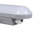 Miledo 18W, 1800 lm, 4000K, IP65, szürke, műanyag házas, 60x600 mm, természetes fehér kültéri por- és páramentes lámpatest, DICHT LED