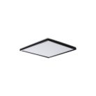 Miledo 12,3W, 1130 lm, 4000K, IP54, 225x225 mm, szögletes, fekete, műanyag házas természetes fehér LED mennyezeti lámpatest, AZPO LED