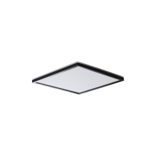Miledo 12,3W, 1130 lm, 4000K, IP54, 225x225 mm, szögletes, fekete, műanyag házas természetes fehér LED mennyezeti lámpatest, AZPO LED