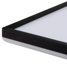 Miledo 17,5W, 1750 lm, 4000K, IP54, 300x300 mm, szögletes, fekete, műanyag házas természetes fehér LED mennyezeti lámpatest, AZPO LED