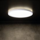 Miledo 11,8W, 1260 lm, 4000K, IP54, Ø225 mm, kerek, fehér, műanyag házas természetes fehér LED mennyezeti lámpatest, AZPO LED