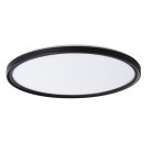 Miledo 22W, 2000 lm, 4000K, IP54, Ø420 mm, kerek, fekete, műanyag házas természetes fehér LED mennyezeti lámpatest, AZPO LED