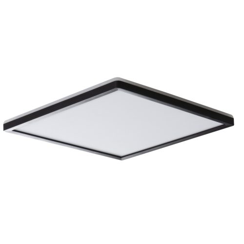 Miledo 22W, 2350 lm, 4000K, IP54, 420x420 mm, szögletes, fekete, műanyag házas természetes fehér LED mennyezeti lámpatest, AZPO LED