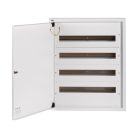 Kanlux Ideal TS 230/400V, 4x24P, 140x715x595 mm, IP30, fehér, vas fém kapcsolószekrény KP-DB-I-MS-424 - oldalfali, DIN-sín, irodák számára