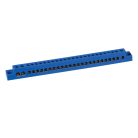 Kanlux Ideal TS 230V AC, 63A, 26 csatlakozó mező, 234x21x19 mm, műanyag KP-TB-63-26-BL(S) elosztóblokk - IP00, DIN sínre szerelhető, 2 év garancia