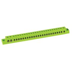   Kanlux Ideal TS 230V AC, 63A, 26 csatlakozó mező, 234x21x19 mm, műanyag, zöld KP-TB-63-26-G(S) elosztóblokk - IP00, 2 év garancia