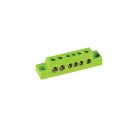 Kanlux Ideal TS 230V AC, 63A, 6 csatlakozó mező, 85x21x19 mm, műanyag, zöld KP-TB-63-6-G(S) elosztóblokk - IP00, 2 év garancia