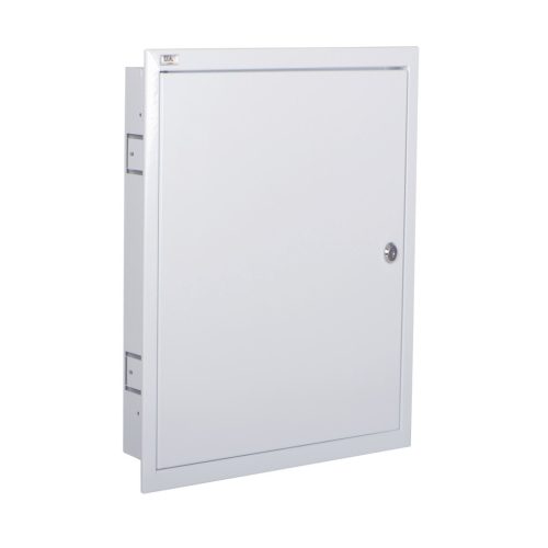 Kanlux Ideal TS 230/400V, 3x24P, 140x582x595 mm, IP30, fehér, acél fém kapcsolószekrény KP-DB-I-MF-324 - fali süllyesztett, DIN sínre szerelhető