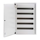 Kanlux Ideal TS 230/400V, 5x24P, 140x849x595 mm, IP30, fehér, vas fém kapcsolószekrény KP-DB-I-MS-524 - oldalfali, DIN-sínre szerelhető