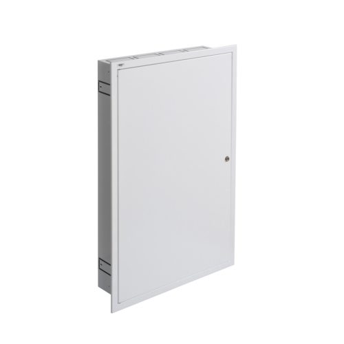 Kanlux Ideal TS 230/400V, 5x24P, 140x849x595 mm, IP30, fehér, acél fém kapcsolószekrény KP-DB-I-MF-524 - fali süllyesztett, DIN-sínre szerelhető