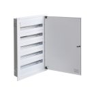 Kanlux Ideal TS 230/400V, 5x24P, 140x849x595 mm, IP30, fehér, acél fém kapcsolószekrény KP-DB-I-MF-524 - fali süllyesztett, DIN-sínre szerelhető