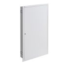 Kanlux Ideal TS 230/400V, 6x24P, 140x983x595 mm, IP30, fehér, acél fém kapcsolószekrény KP-DB-I-MF-624 - fali süllyesztett, DIN-sínre szerelhető