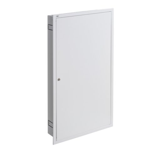 Kanlux Ideal TS 230/400V, 6x24P, 140x983x595 mm, IP30, fehér, acél fém kapcsolószekrény KP-DB-I-MF-624 - fali süllyesztett, DIN-sínre szerelhető